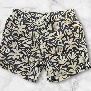Allfenix men’s leave print swim shorts trunks Sz M nwt 011